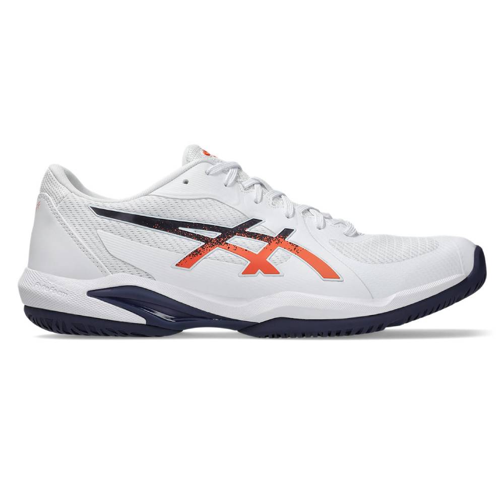 ASICS Solution Swift FF 2 Men's Tennis Shoes - Lightweight Performance Court Shoes for Men in White/Nova Orange - Perfect for Competitive Tennis Matches & Training Sessions