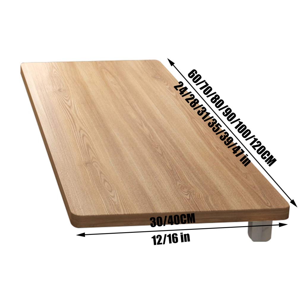 Foldable Wall Mounted Desk with Drop-Leaf Design - Heavy Duty Computer Table & Space-Saving Kitchen Dining Desk for Home Office, Laundry Room & Small Spaces - Perfect for Remote Work & Compact Living Areas