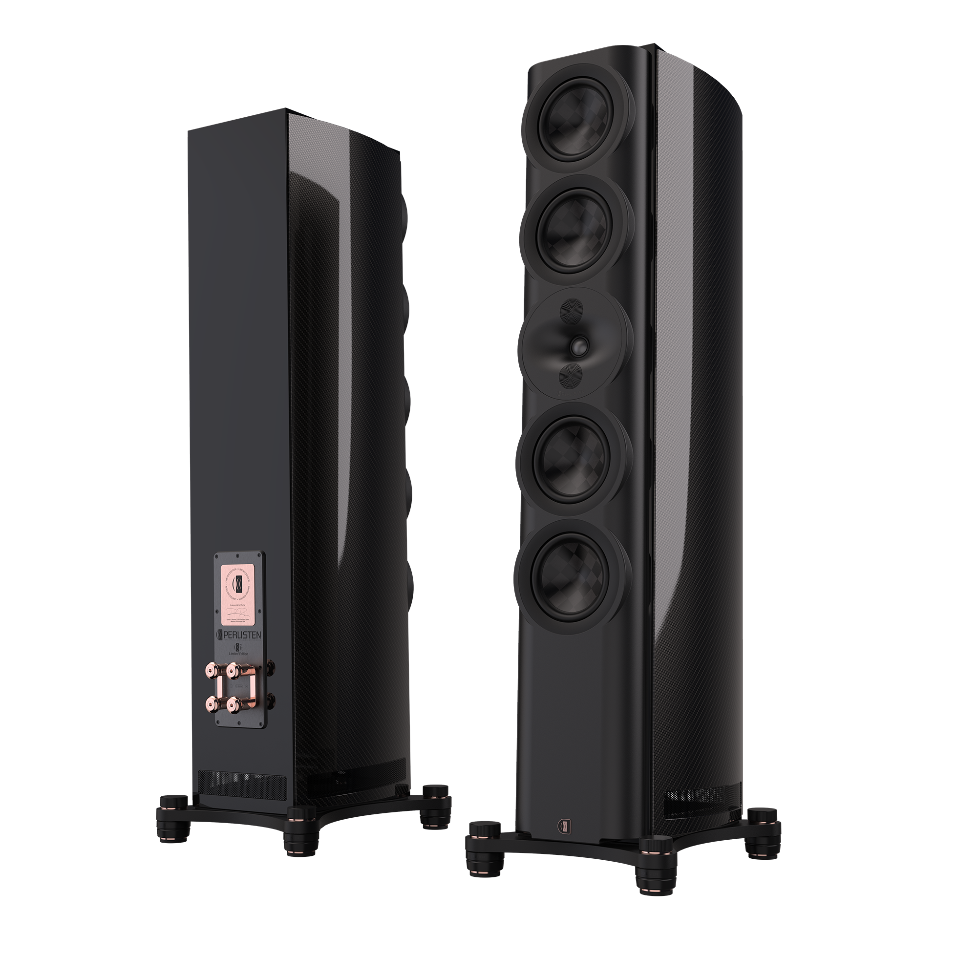 PERLISTEN Audio S7T Limited Edition Carbon Fiber Tower Speakers - High-End Home Theater & Audiophile Sound System for Movies, Music & Gaming