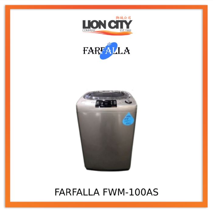 FARFALLA 10KG Top Load Fully Automatic Washing Machine FWM 100AS - Perfect for Apartments, Dorms & Small Homes - Energy Efficient Laundry Solution