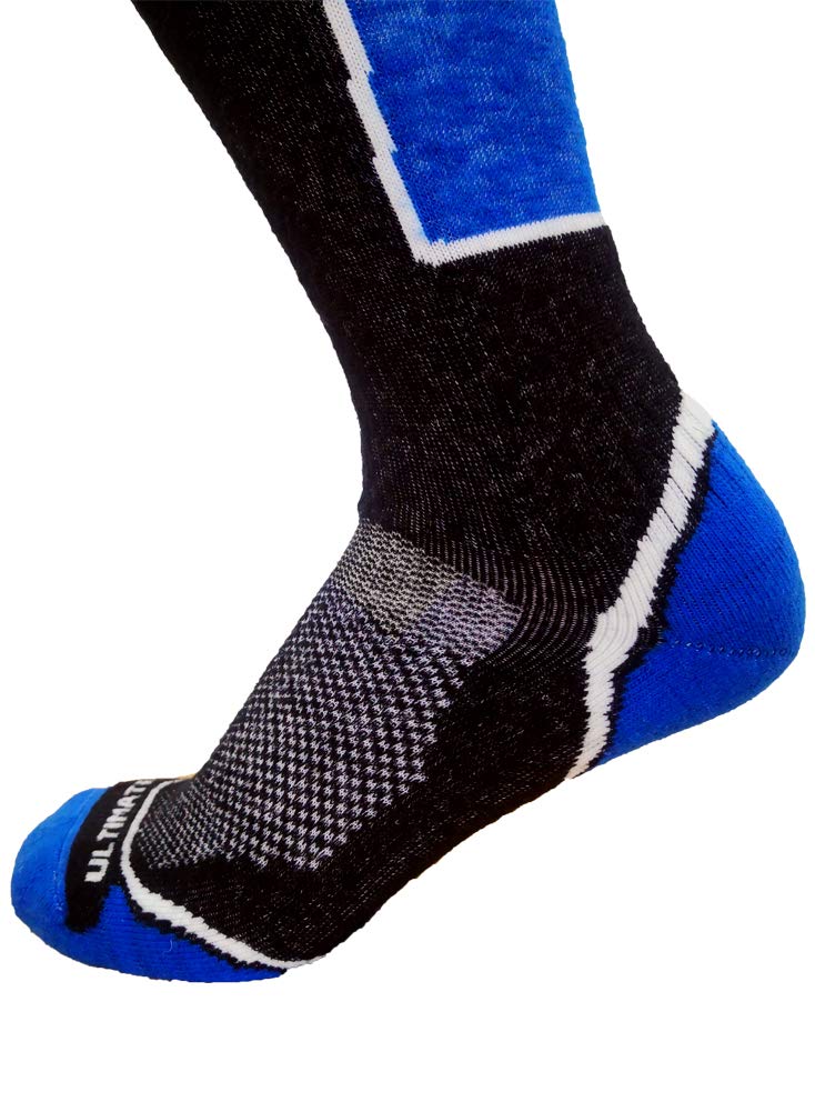 Premium Merino Wool Ski Socks for Men - Thermal Snowboard Socks with Cushioned Support & Moisture-Wicking Technology - Midweight Winter Hiking & Outdoor Sports Socks