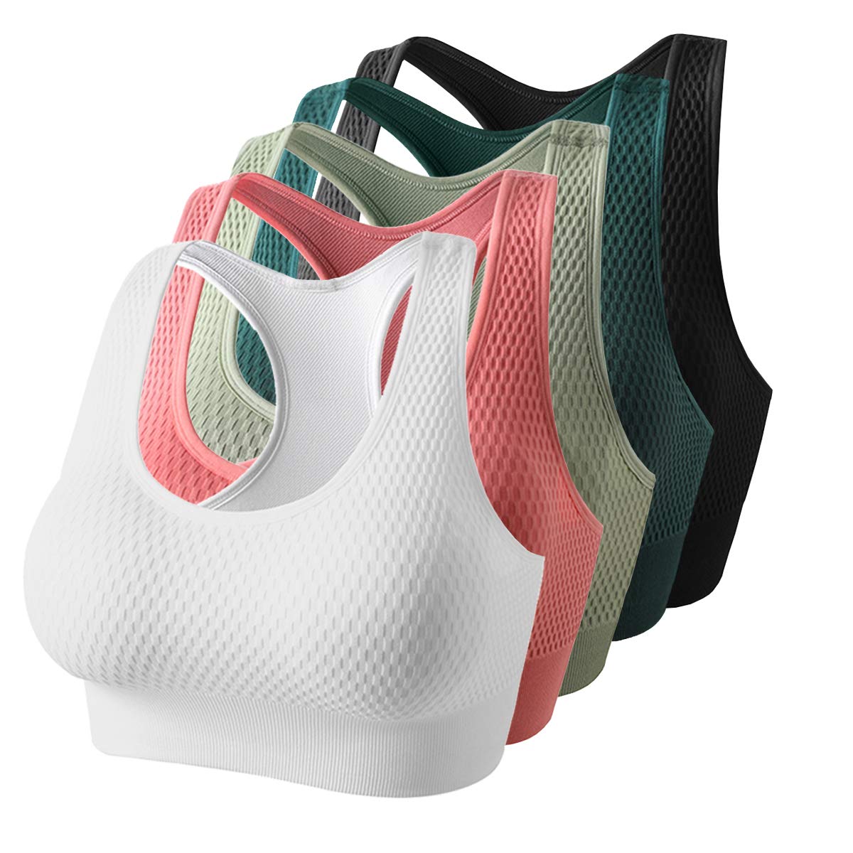 Women's Seamless Sports Bra - Padded High Impact Support Workout Top for Yoga, Gym & Fitness | Comfortable & Breathable for Running, Cycling & Active Lifestyle