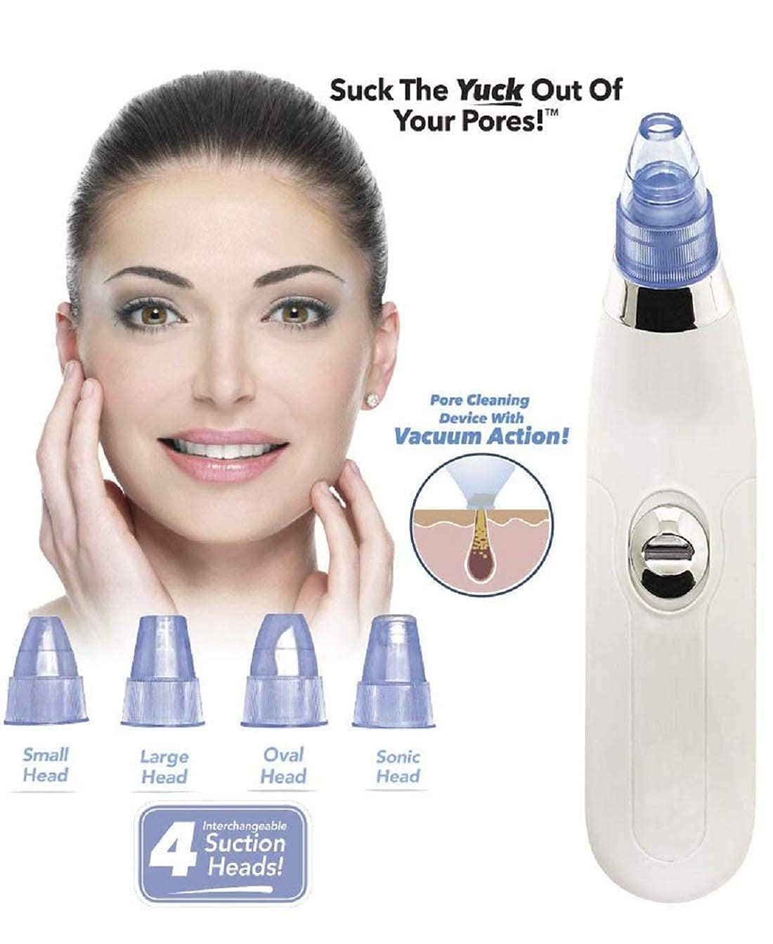 Heattack Baethan 4-in-1 Multi-Function Blackhead & Whitehead Remover Tool - Acne Pimple Extractor, Pore Cleaner & Skin Care Device for Men & Women - Perfect for Facial Cleansing & Acne Treatment at Home