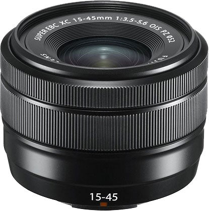 FUJIFILM XC 15-45mm f/3.5-5.6 OIS PZ Zoom Lens for Fujifilm X-Mount Cameras (Black) - Perfect for Travel, Vlogging & Everyday Photography
