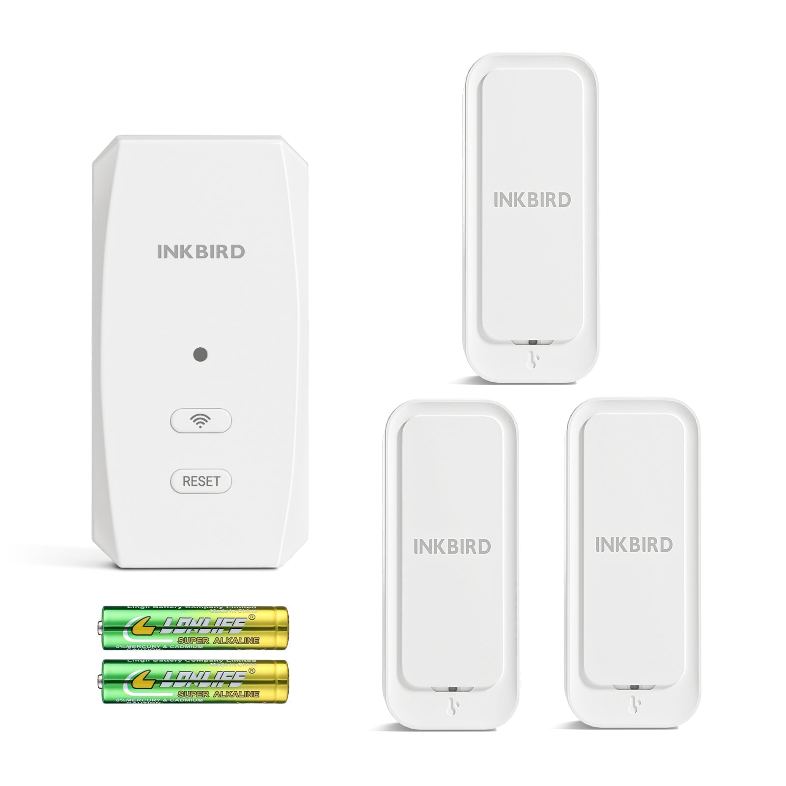 3-Pack Bluetooth Hygrometer Thermometer with WiFi Gateway - ITH 11 B & IBS M2S B - Monitor Temperature & Humidity for Home, Greenhouse, and Wine Cellar