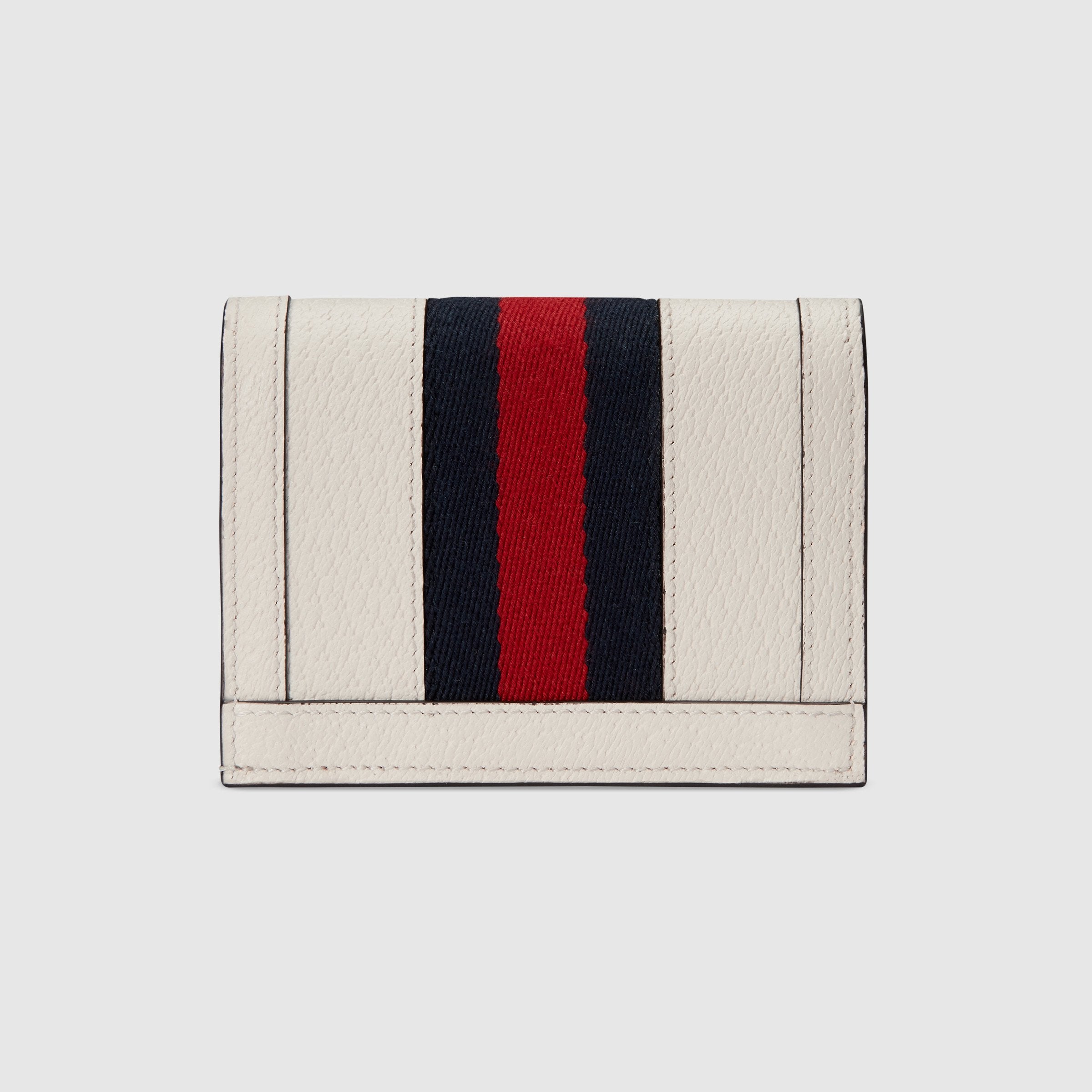 Gucci Ophidia Leather Card Holder Wallet for Women - Slim RFID Blocking Credit Card Case with Zip Pocket - Perfect for Everyday Use, Travel & Gift Giving