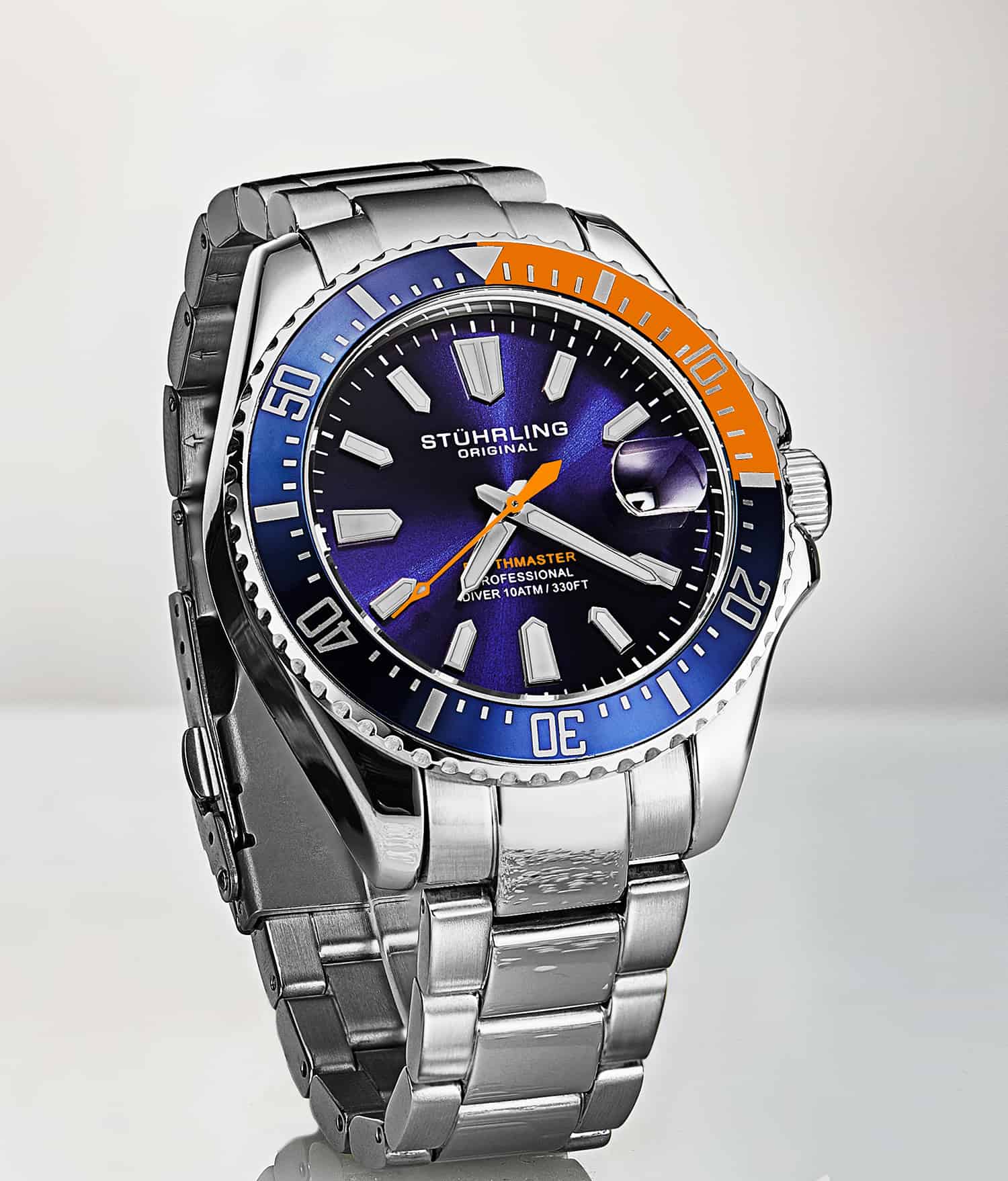 Depthmaster 3950A 42mm Quartz Diver Watch - Waterproof Luxury Dive Watch for Men - Perfect for Scuba Diving, Swimming & Outdoor Adventures