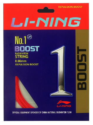 Li Ning No.1 Boost Badminton String - High Performance Badminton Racket String for Professional Players | Perfect for Tournaments & Training Sessions