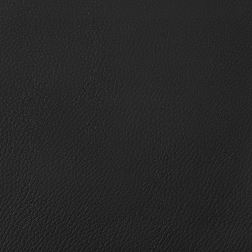 Regency Crusoe Genuine Leather Side & Guest Chair for Big & Tall - Heavy Duty Black Office & Living Room Furniture - Perfect for Home Office, Waiting Room & Lounge Areas