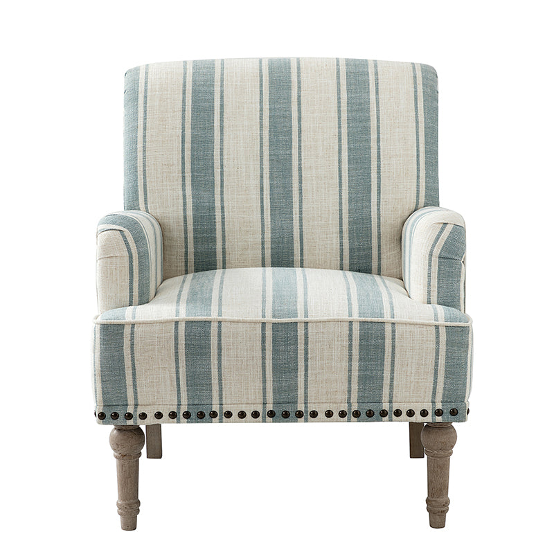 Lecce Armchair - Modern Upholstered Accent Chair for Living Room, Bedroom & Office - Comfortable Lounge Seating with Sturdy Wooden Legs