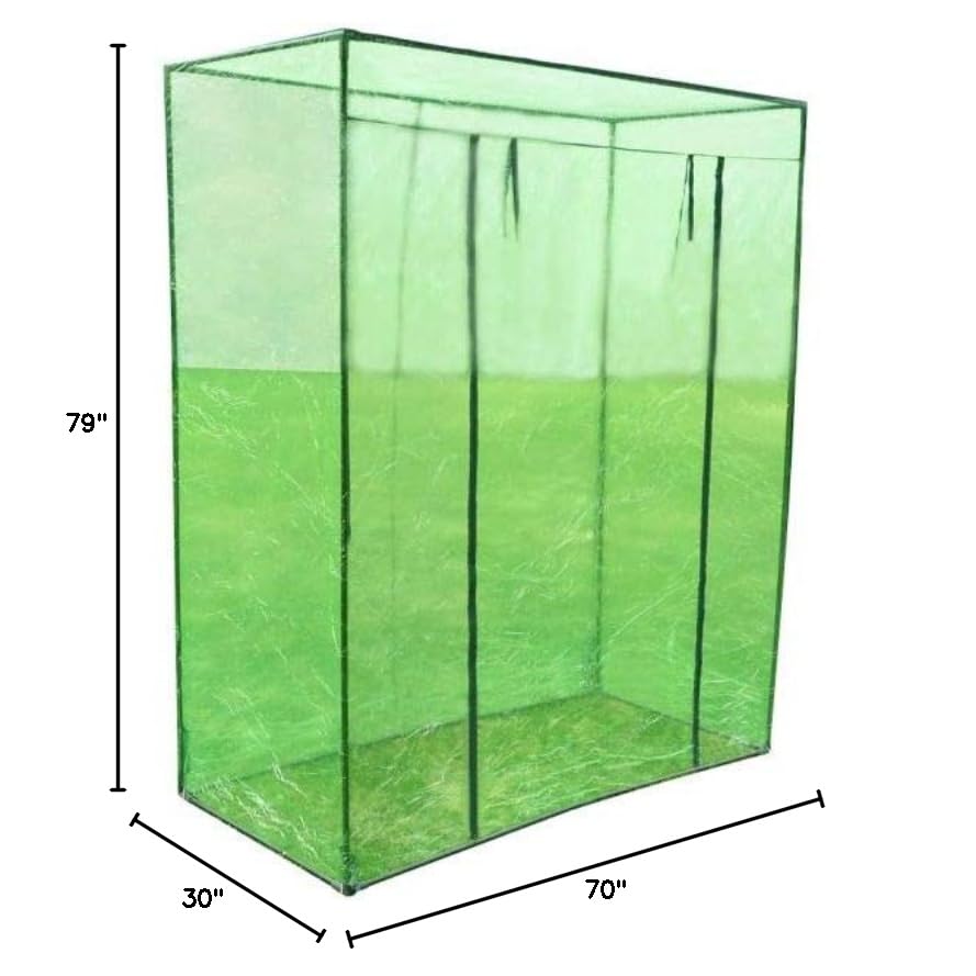 FAMIROSA Greenhouse Kit with Steel Frame & PVC Cover - Durable Garden Greenhouse for Plants, Vegetables, and Flowers - Perfect for Backyard, Patio, and Urban Gardening
