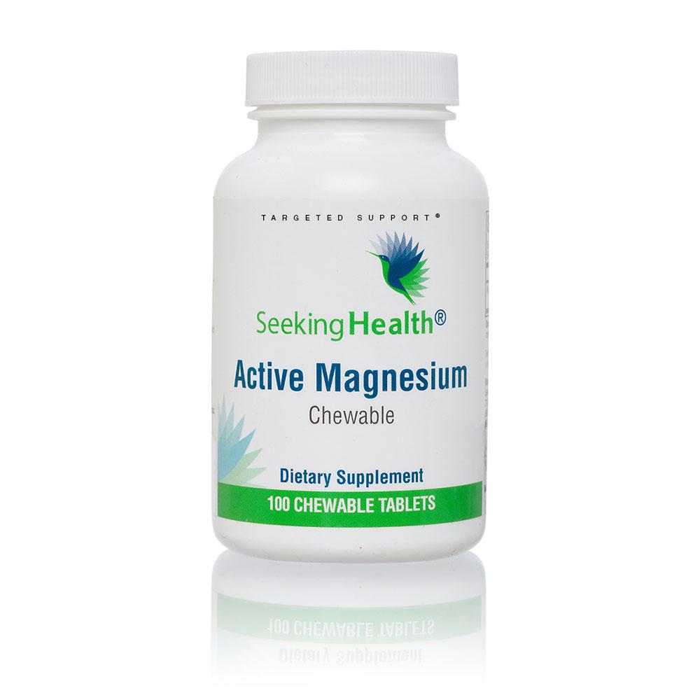 Best Active Magnesium Chewable Tablets for Adults - High Absorption Magnesium Glycinate Supplement for Stress Relief, Muscle Recovery & Sleep Support - Great for Athletes, Fitness & Daily Wellness