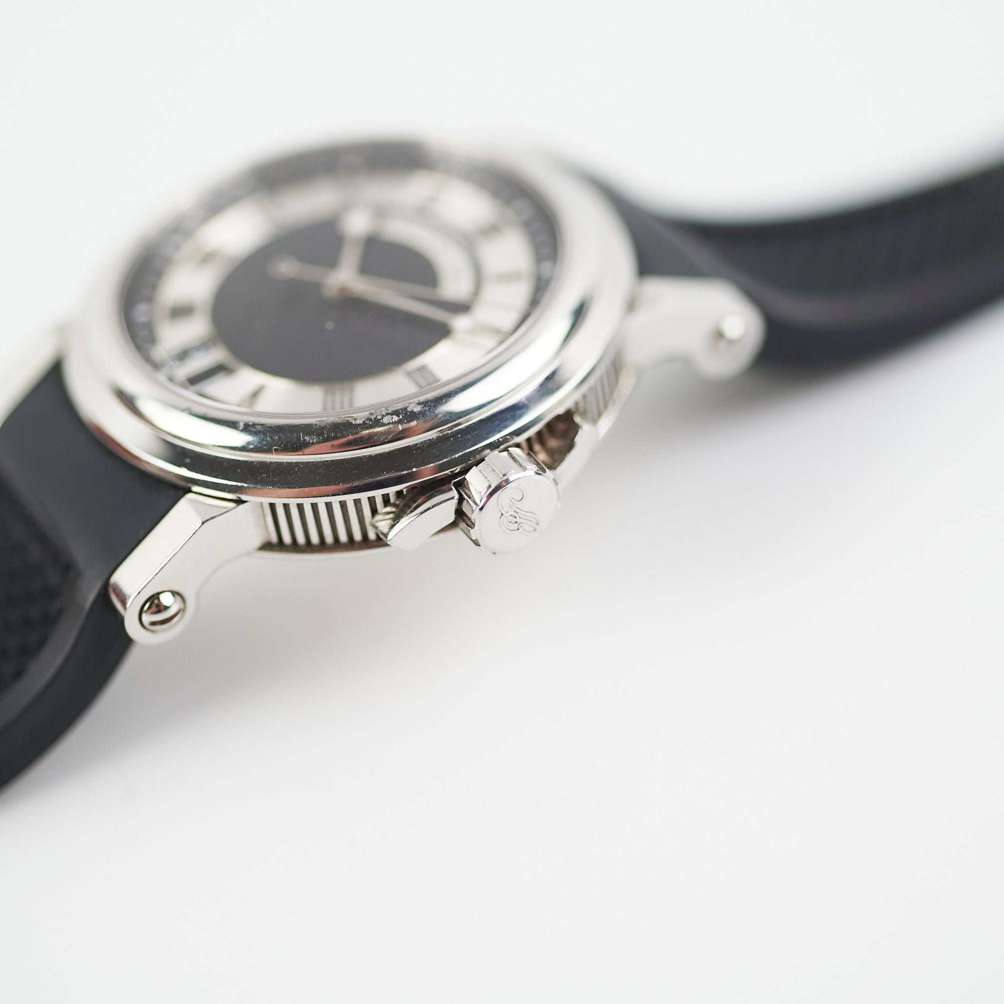Breguet Marine 5817 Stainless Steel Black Dial Men's Luxury Watch for Diving, Business & Formal Occasions