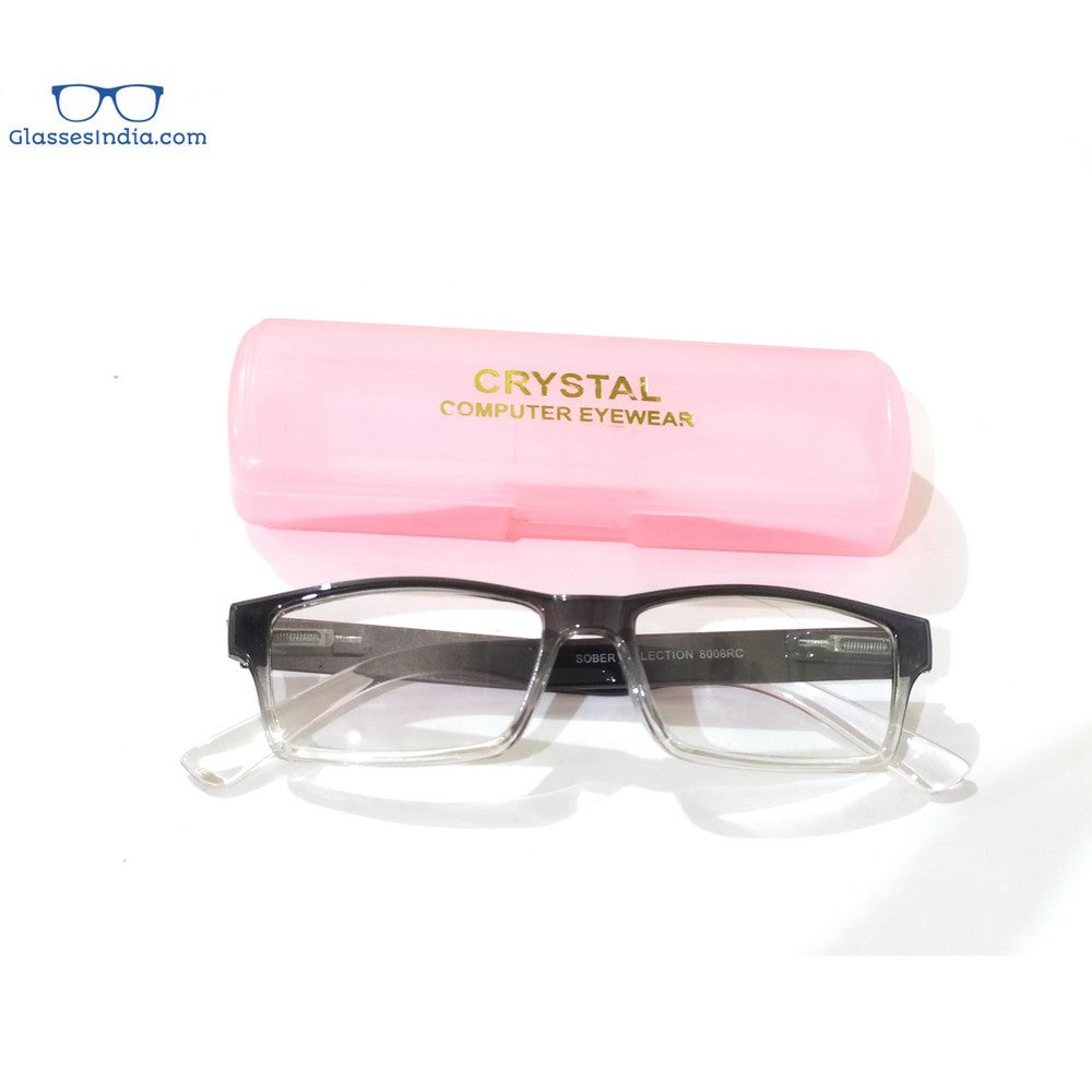 Blue Light Blocking Rectangle Computer Glasses for Men - Anti Eye Strain, UV Protection - Perfect for Gaming, Office Work & Screen Time