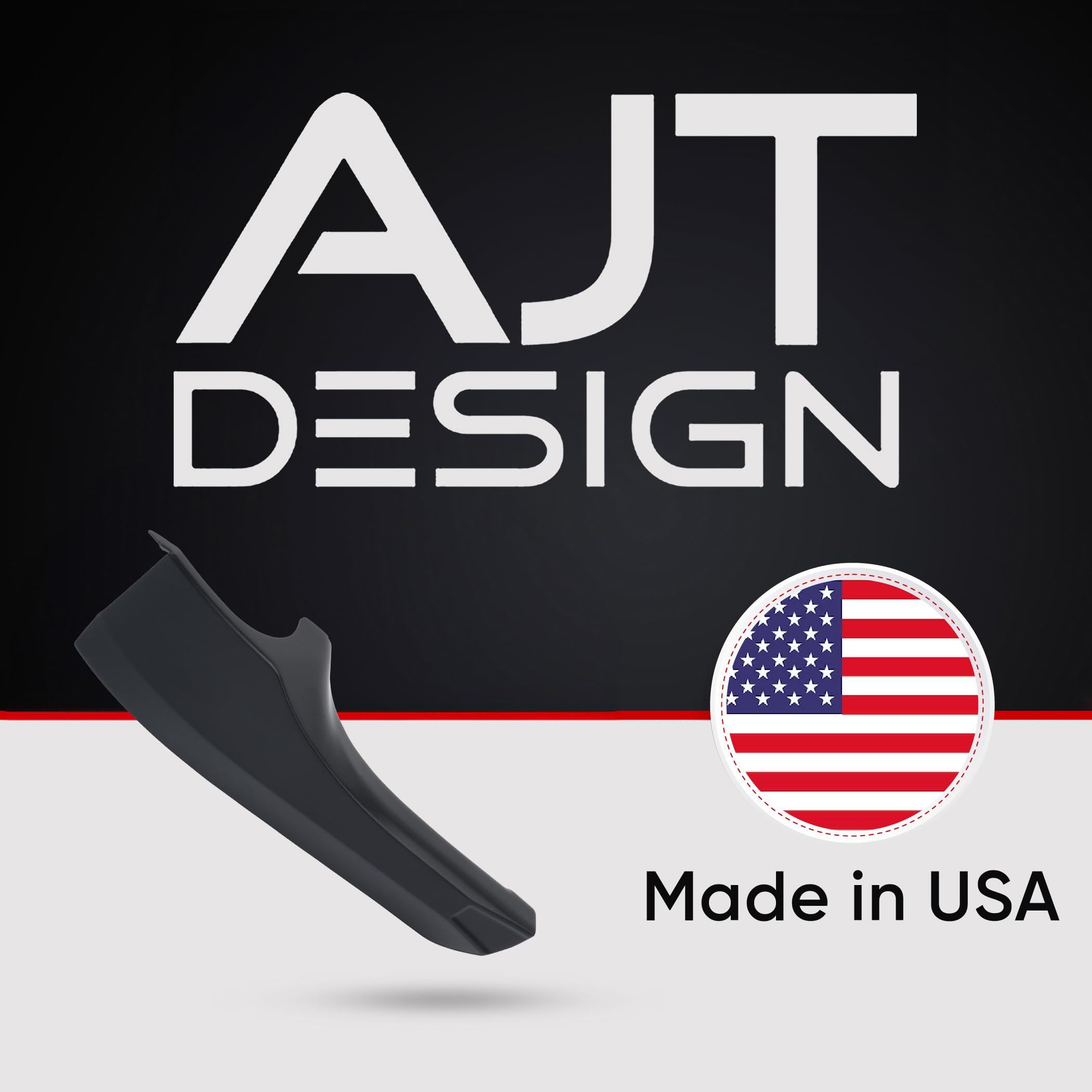 AJT DESIGN Black ABS Plastic Car Door Handle Cover Compatible with Toyota Tacoma 2016-2023 | Chrome Delete Interior Trim | Pack of 4 (Front & Rear) | Made in USA | Upgrade Your Tacoma's Interior Style & Protection