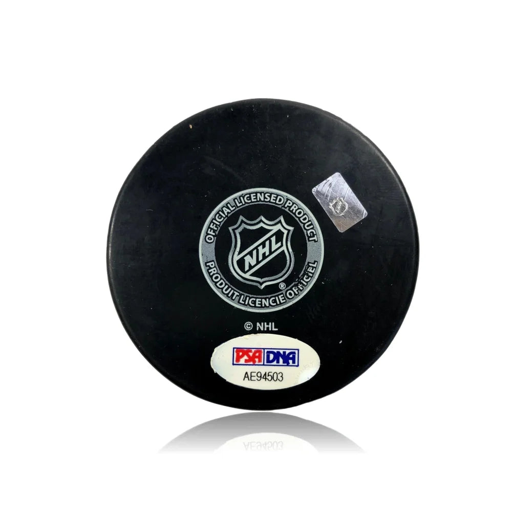 Deryk Engelland Autographed Vegas Golden Knights Puck with 