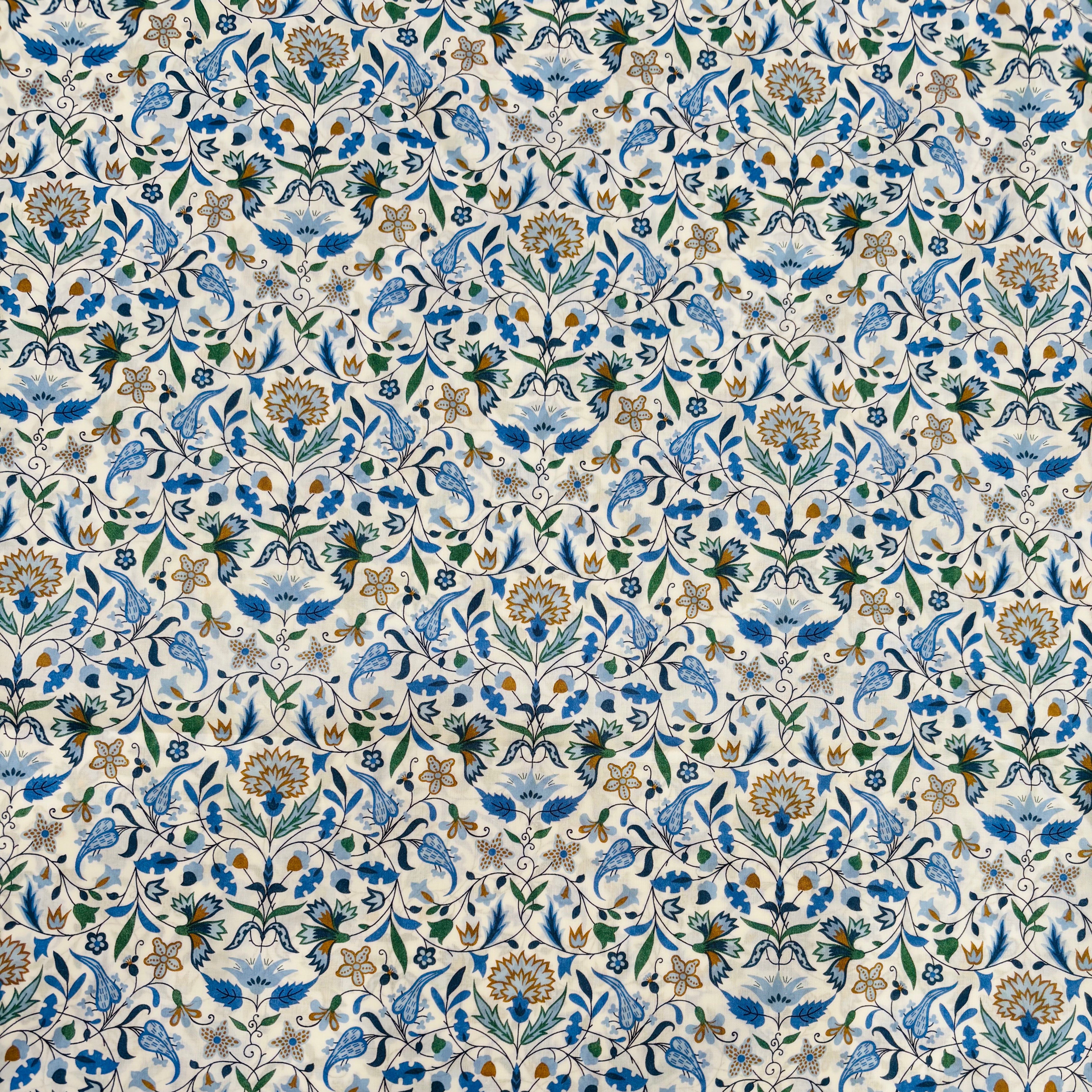 Liberty Tana Lawn Cotton Fabric - James Francis B 1102B Floral Print for Quilting, Dressmaking & Home Decor Projects