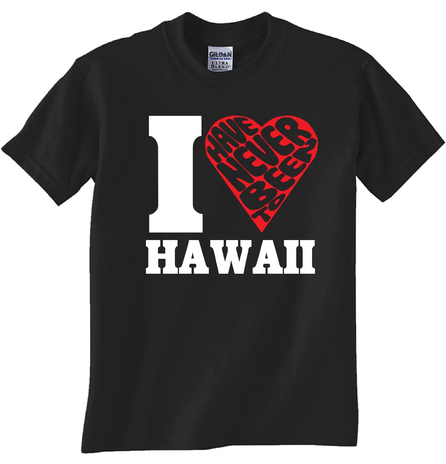 Hawaii Attitude Black T-Shirt for Casual Wear & Travel