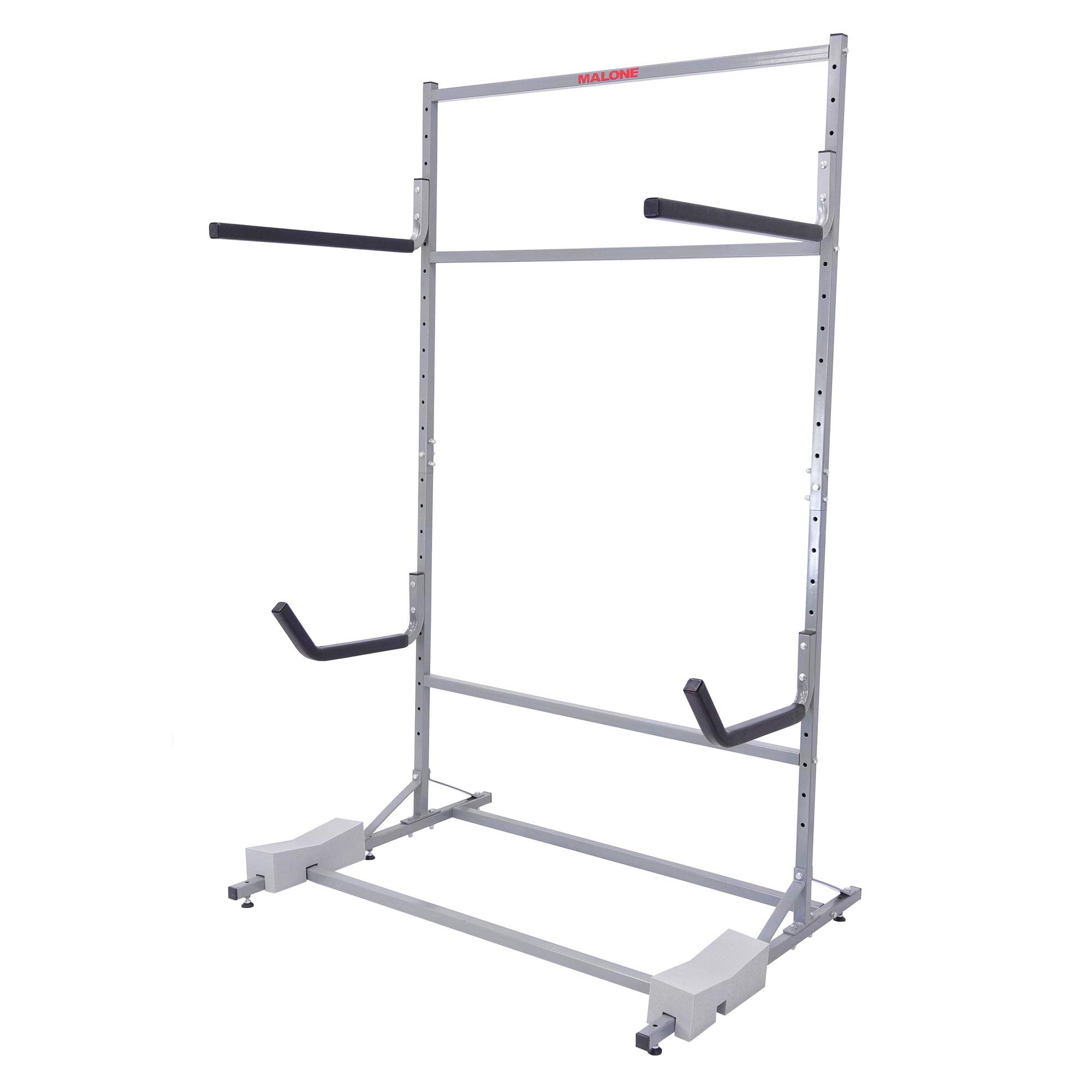 Malone 2 Kayak and 2 SUP Free Standing Storage Rack - Heavy Duty Kayak Stand for Secure Outdoor/Indoor Storage - Perfect for Garage, Backyard, or Dock Organization