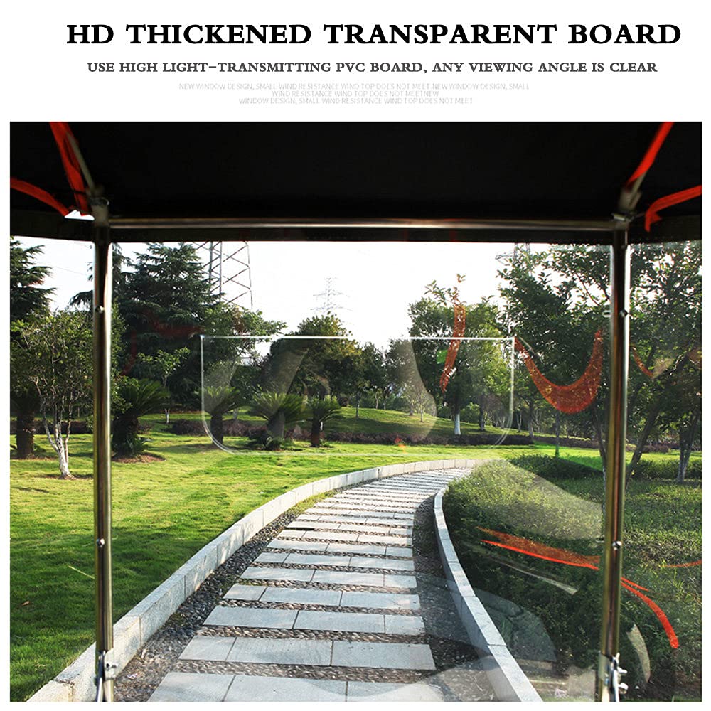 Waterproof Scooter Cover - HD Transparent Windproof & Rainproof Sunshade for Electric Bikes & Scooters | Outdoor Commuting & Parking Protection - A-Green
