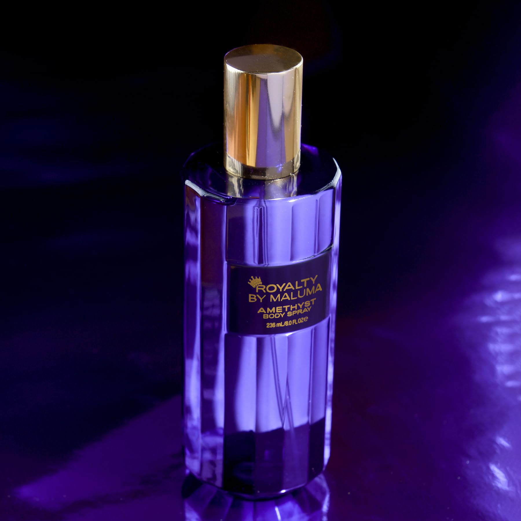 Amethyst Body Spray for Women - 8 oz Luxurious Fruity Floral Perfume with Tangerine, Clementine & Pink Orchid Notes - Perfect for Daily Wear, Date Nights & Special Occasions