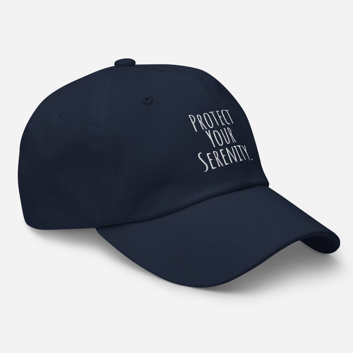 Mindfulness & Recovery Embroidered Dad Hat - Serenity Protection Cap for Meditation, Yoga & Mental Wellness