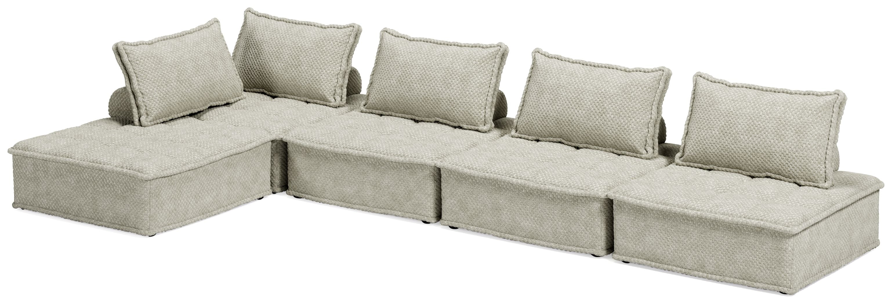 Modern Bales Sectional Sofa - Comfortable L-Shaped Couch for Living Room, Family Room & Home Theater | Soft Fabric Upholstery with Reversible Chaise