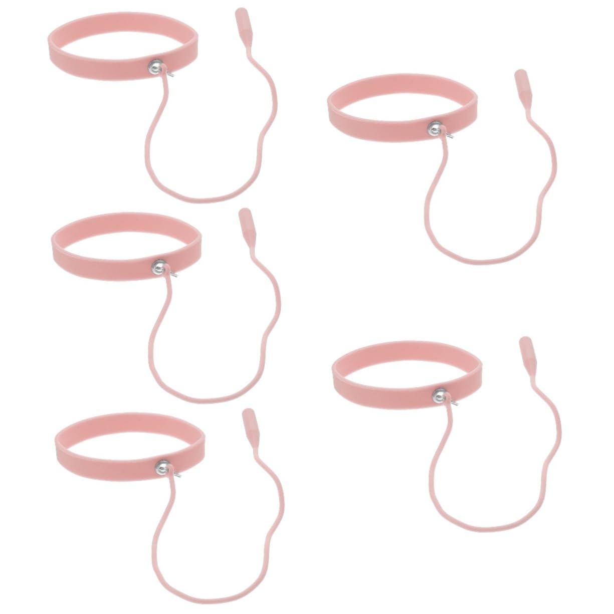 Balacoo 5-Pack Silicone Eyelash Tweezer Holder Bracelet - Professional Lash Extension Tool for Makeup Artists & DIY - Perfect for Salon, Home Use & Travel