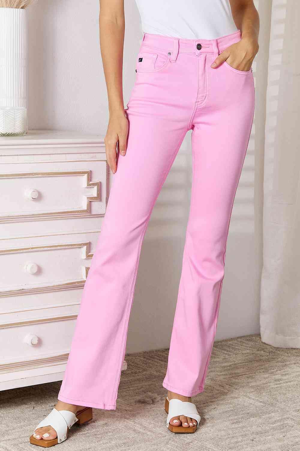 Kan Can Women's High Rise Bootcut Jeans - KC9251PK | Flattering Stretch Denim Pants for Curvy Figures | Perfect for Casual Wear, Office Outfits & Night Out Looks