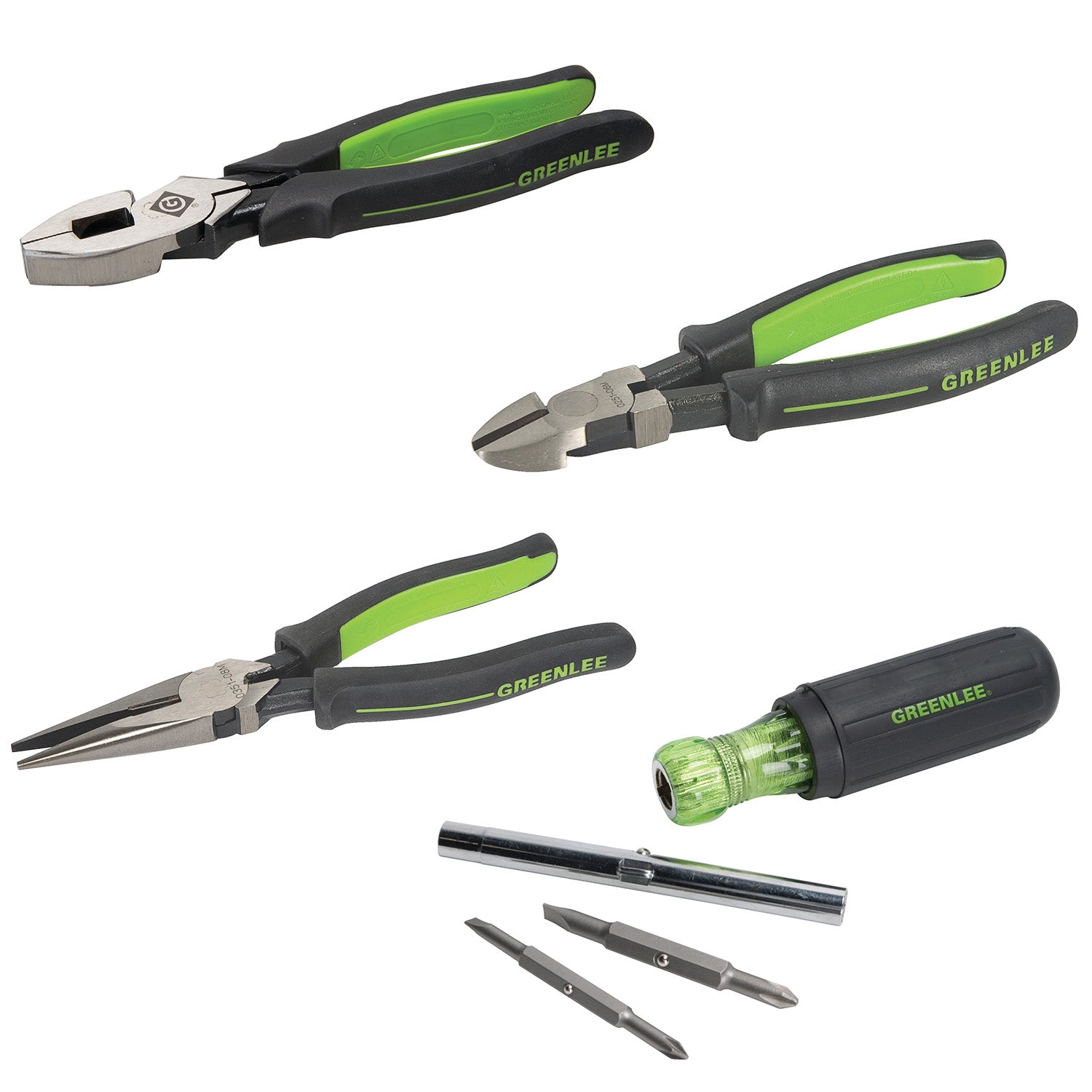 Greenlee 0159-96E Professional Electrician Hand Tool Combo Kit - 14-Piece Set for Wiring, Electrical Work & DIY Projects | Perfect for Electricians, Contractors & Home Improvement