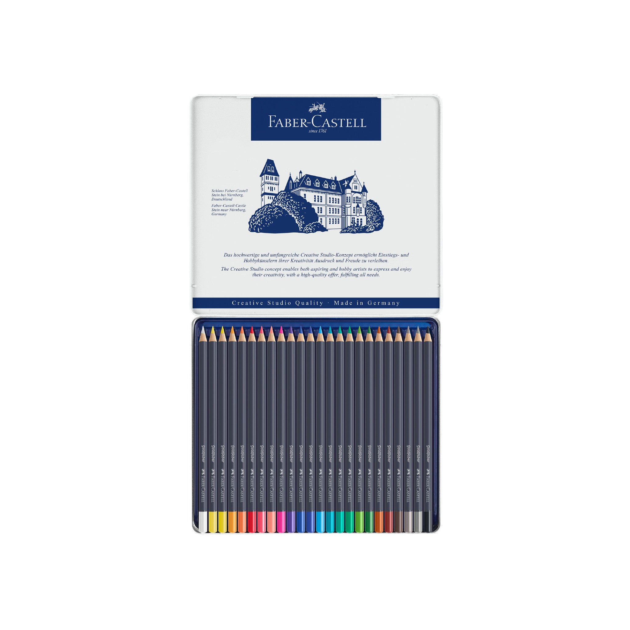 Goldfaber Color Pencils Set of 24 - Premium Artist Drawing Pencils for Sketching, Coloring & Shading - Perfect for Artists, Students & Hobbyists - Ideal for Portraits, Landscapes & Adult Coloring Books