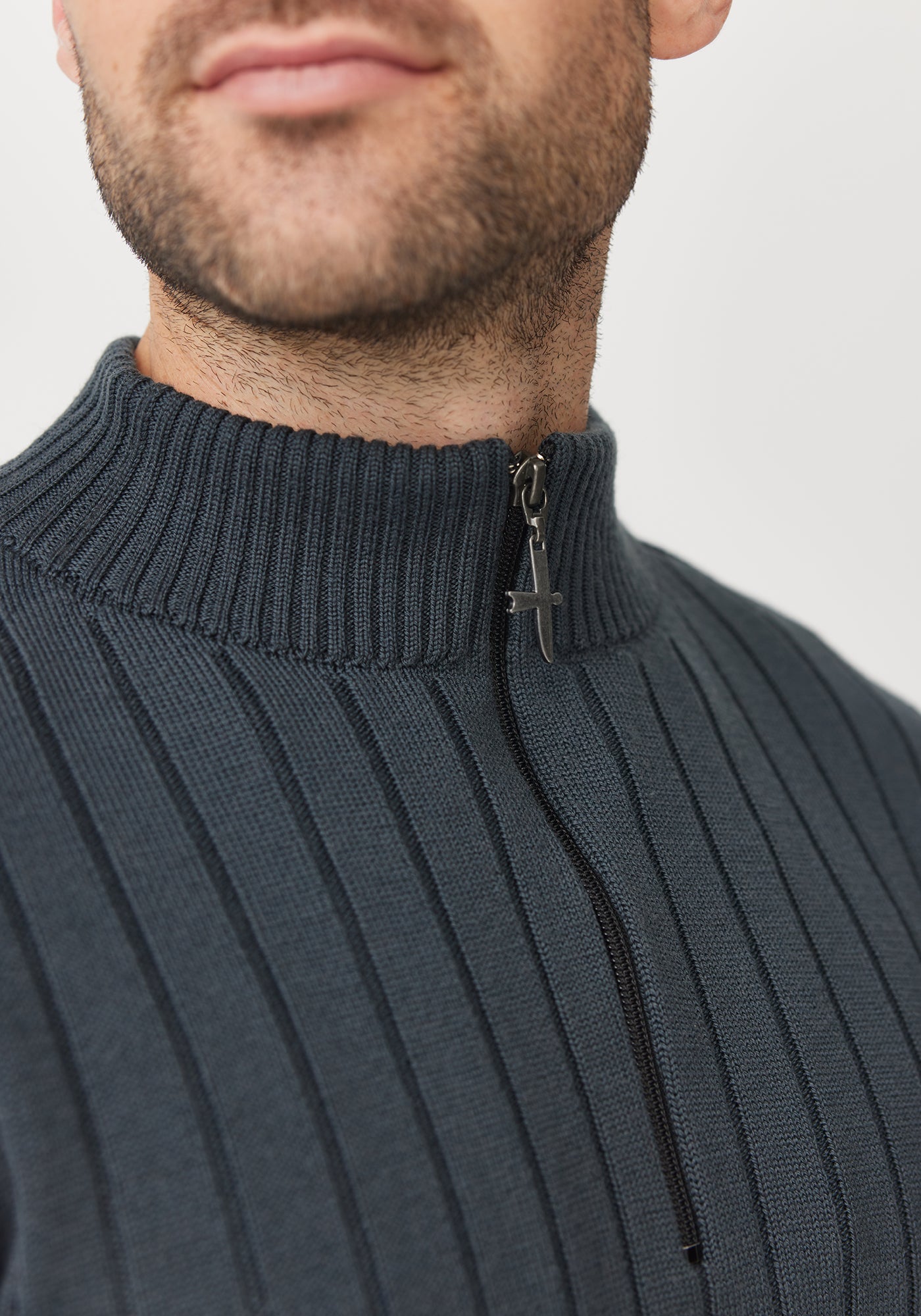 Premium Finn Merino Wool Zip Sweater for Men & Women - Soft Thermal Winter Pullover for Outdoor Hiking, Travel & Casual Wear