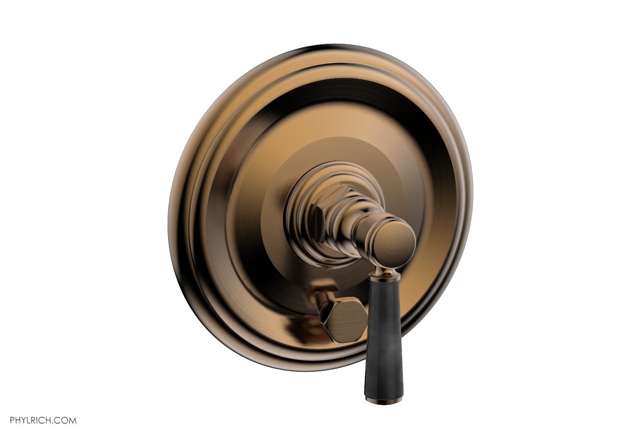 HEX TRADITIONAL Pressure Balance Shower Plate with Diverter and Handle Trim Set - 4 164 - Perfect for Bathroom Renovation and Modern Home Upgrade