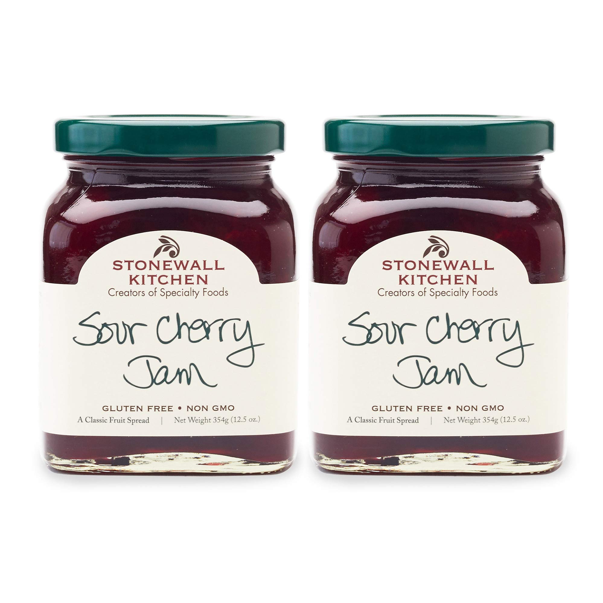 Stonewall Kitchen Sour Cherry Jam - 12.5 oz (Pack of 2) | Premium Fruit Spread for Breakfast, Desserts & Gift Baskets | All-Natural Ingredients, No Artificial Flavors