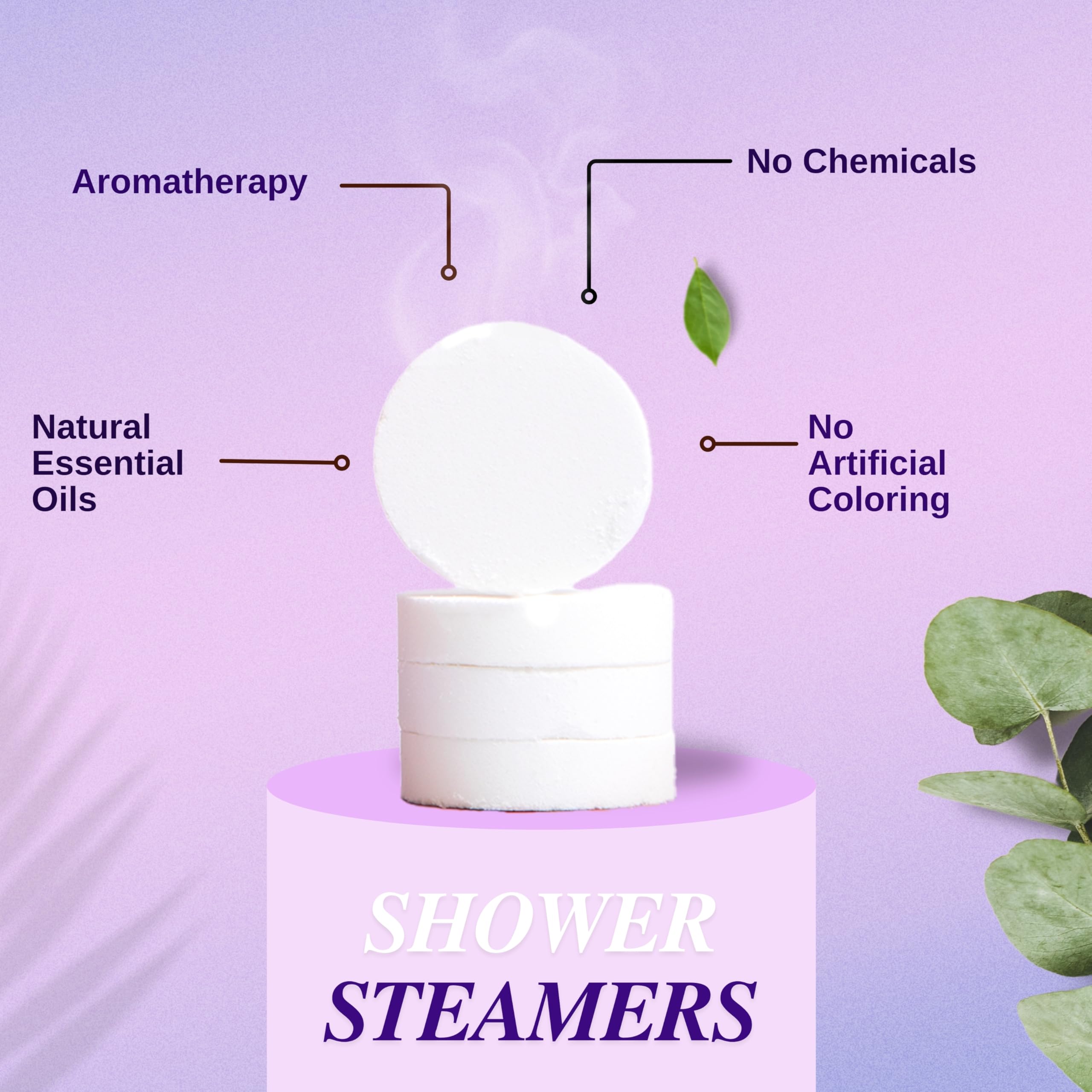 Shower Steamers - 6 Pack Assorted Aromatherapy for Relaxation, Stress Relief & Self Care - Perfect Gift for Her, Mom, Birthday, Mother's Day, Home Warming & Spa Nights at Home