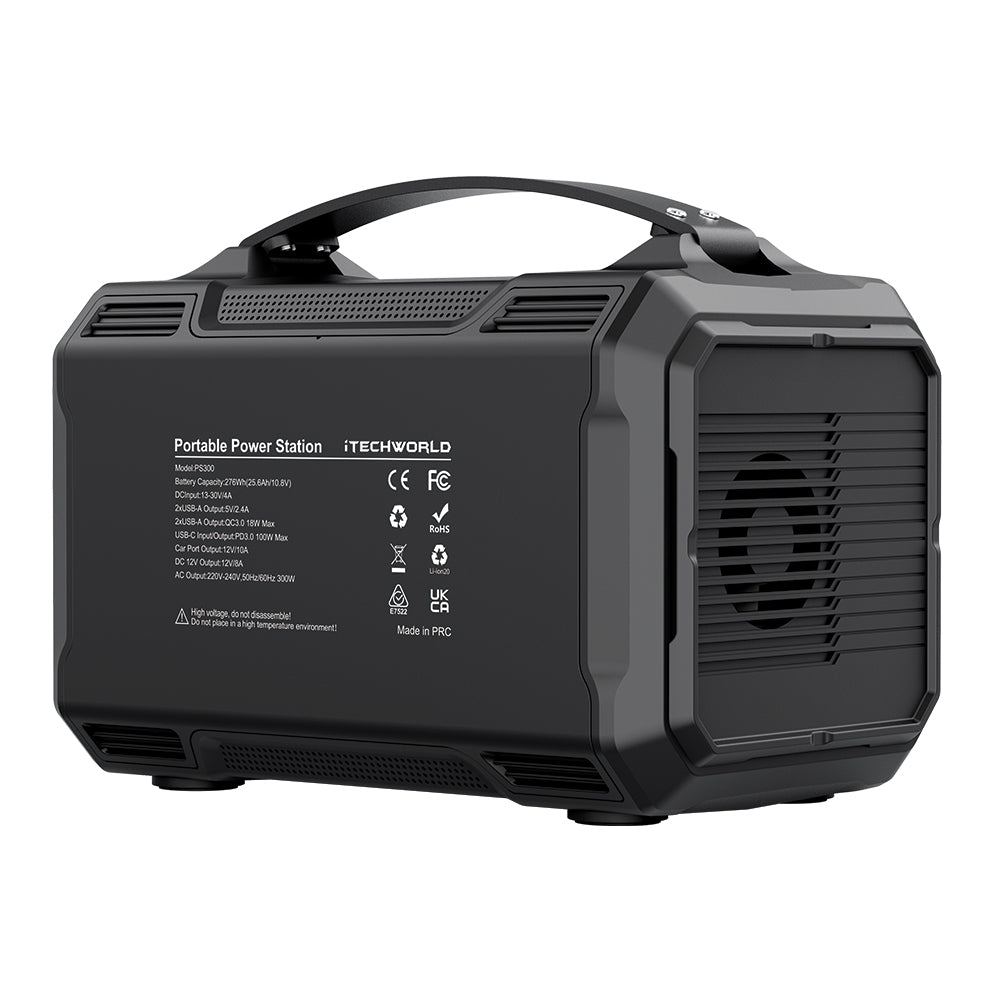 PS300 Portable Lithium Power Station - 300W 21.5Ah Solar Generator for Camping, RV, Emergencies & Outdoor Adventures