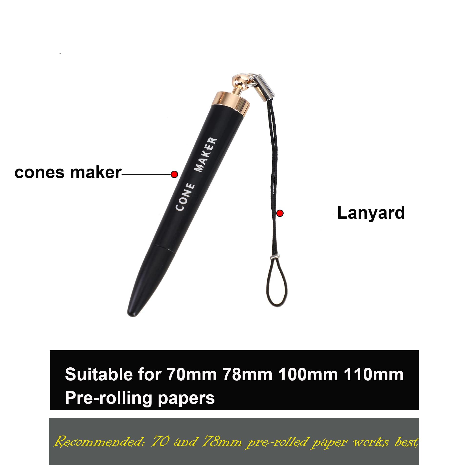 VOVCIG Pre Rolled Cones Maker - Cigarette Rolling Machine with Cone Roller for Perfect DIY Cigarettes | Ideal for Home Use, Parties & Travel