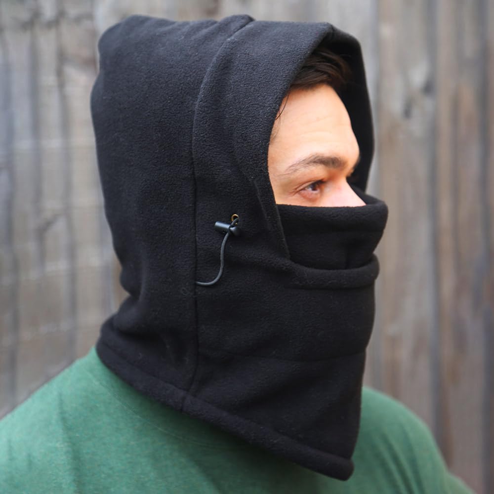 TRIXES Thermal Balaclava Fleece Hood - Winter Face Mask & Neck Warmer for Skiing, Snowboarding, and Outdoor Activities