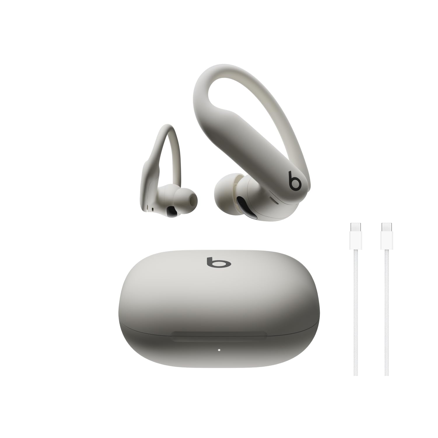 Beats Powerbeats Pro 2 Wireless Bluetooth Earbuds with USB-C Charging Cable (1m) - Sweatproof Workout Headphones for Running, Gym & Sports