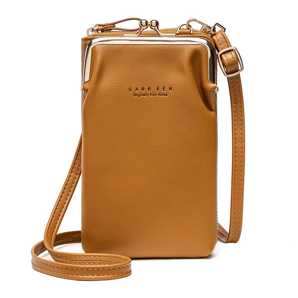 Women's Small RFID Blocking Crossbody Purse - Lightweight PU Leather Shoulder Bag with Credit Card Holder & Phone Pocket | Perfect for Travel, Shopping & Everyday Use