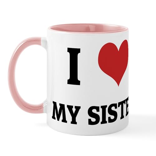 White/Pink Inside - I Love My Sister Mug