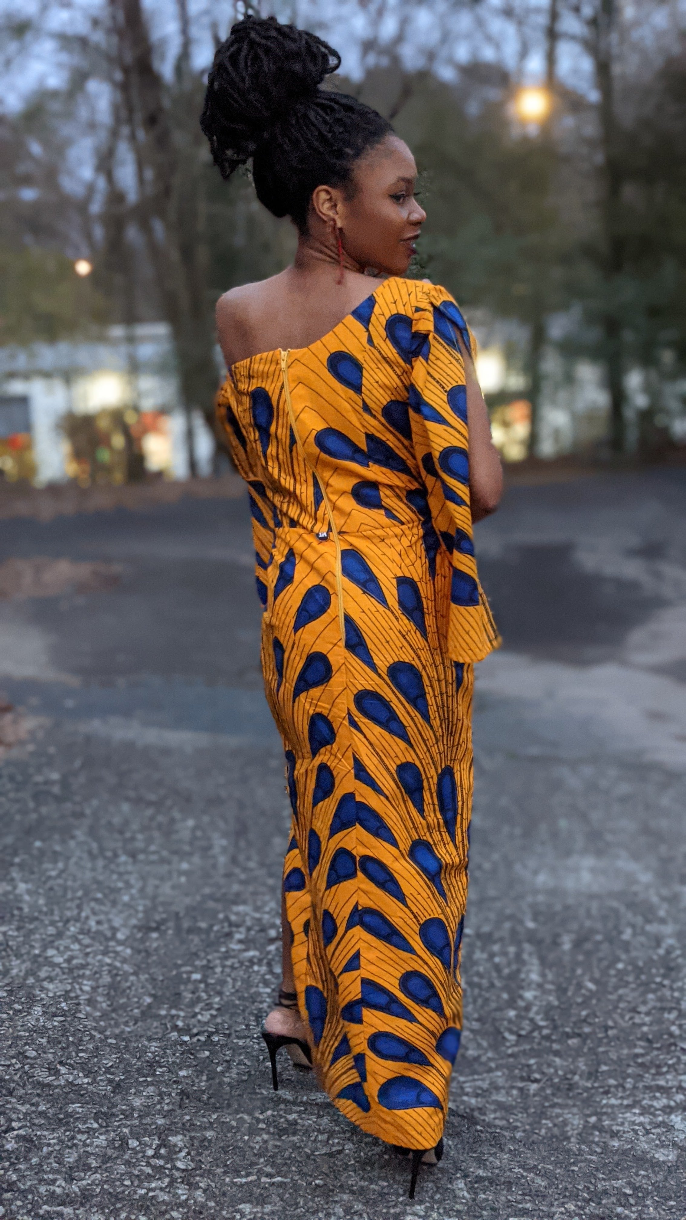 Iyabo Dupsies African Cape Dress DP3816D7 - Stylish Traditional African Attire for Women, Perfect for Weddings, Parties & Cultural Events
