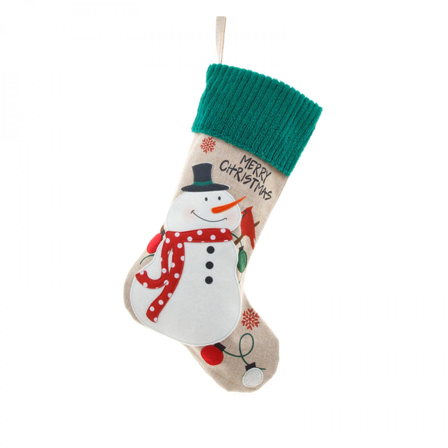 Christmas Stockings Decorations - Large & Small Xmas Stockings with Gnome, Snowman & Santa Claus Designs for Holiday Party Decor - Perfect for Fireplace & Christmas Tree Hanging (12-Pack Snowman) | Ideal for Family Gatherings, Gift Exchanges & Festive Home Decor
