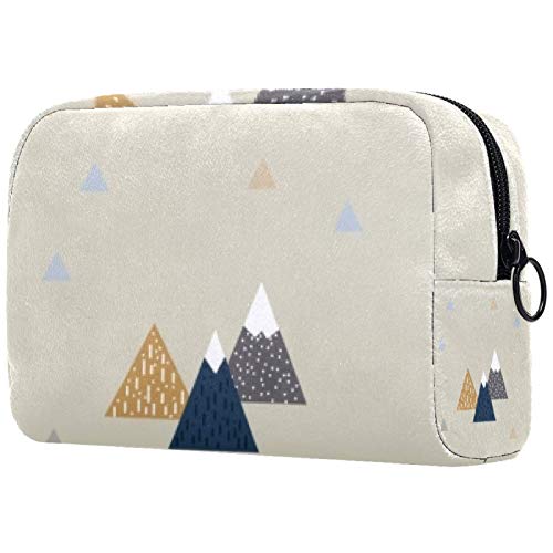 Portable Printed Makeup Bag for Women - Travel & Toiletry Pouch