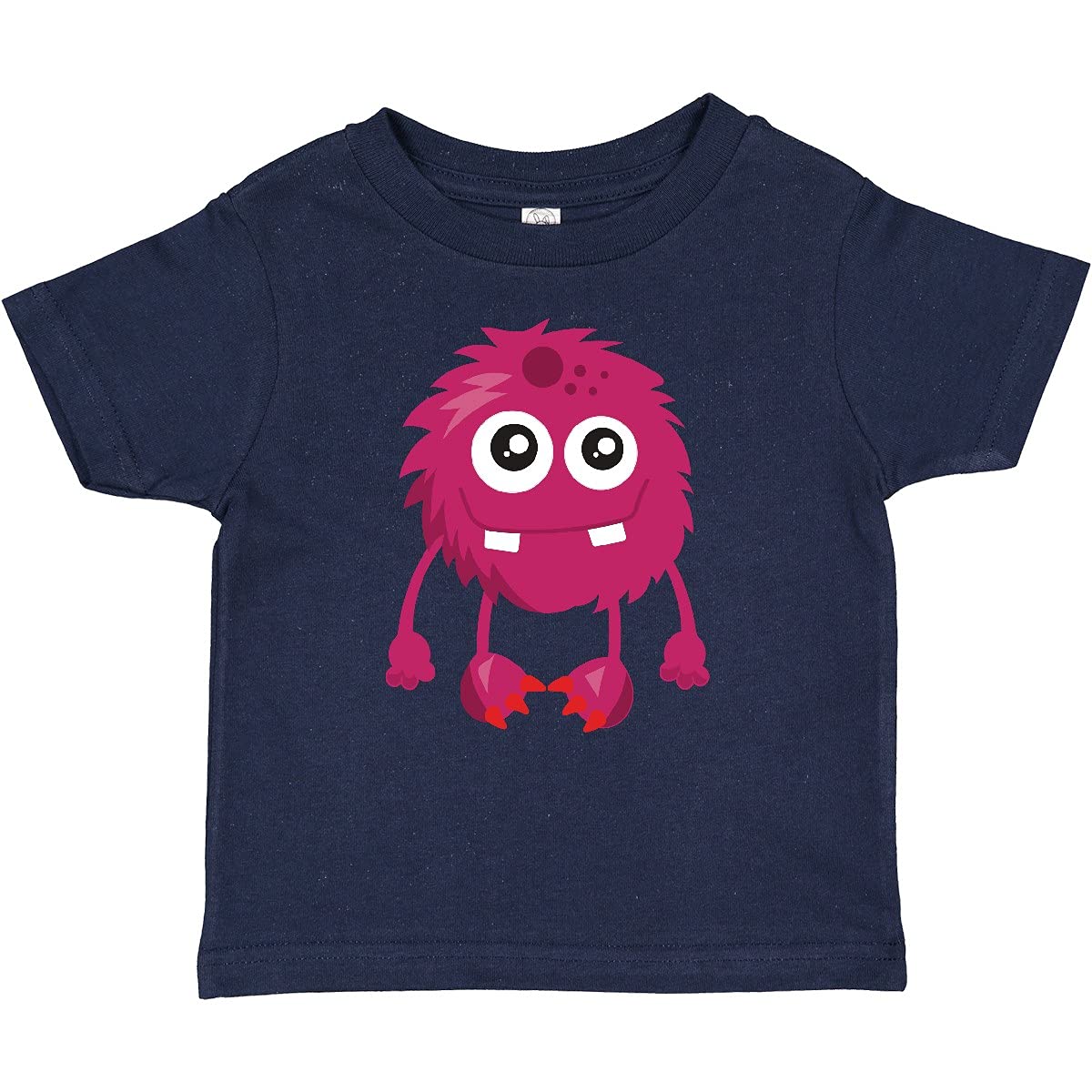 Inktastic Furry Monster Cute Pink Silly Baby T-Shirt - Soft Cotton Tee for Kids & Toddlers - Perfect for Playdates, Birthdays & Everyday Fun