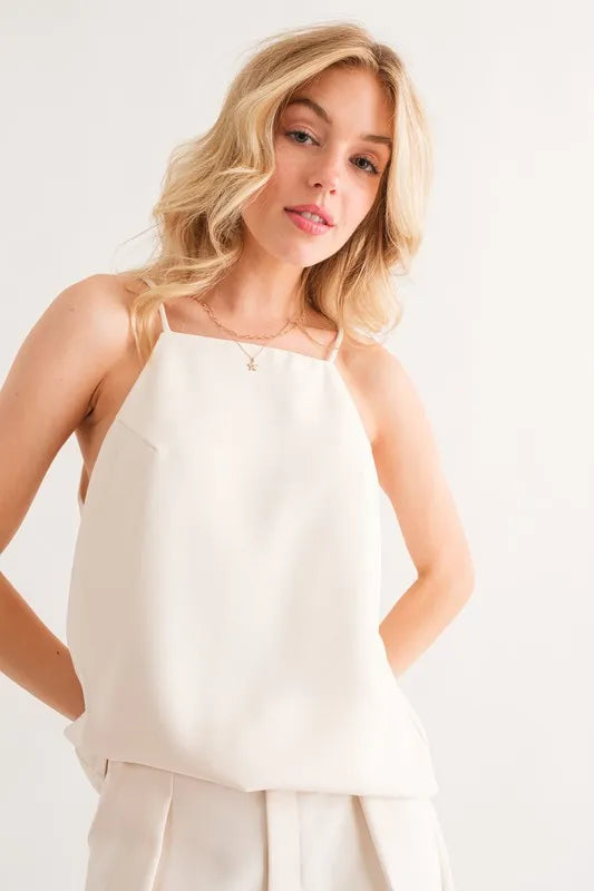 Sleeveless Basic Cami Top for Women - Soft Stretchy Tank Tops - Casual Summer Layering Piece for Outfits & Beach Wear
