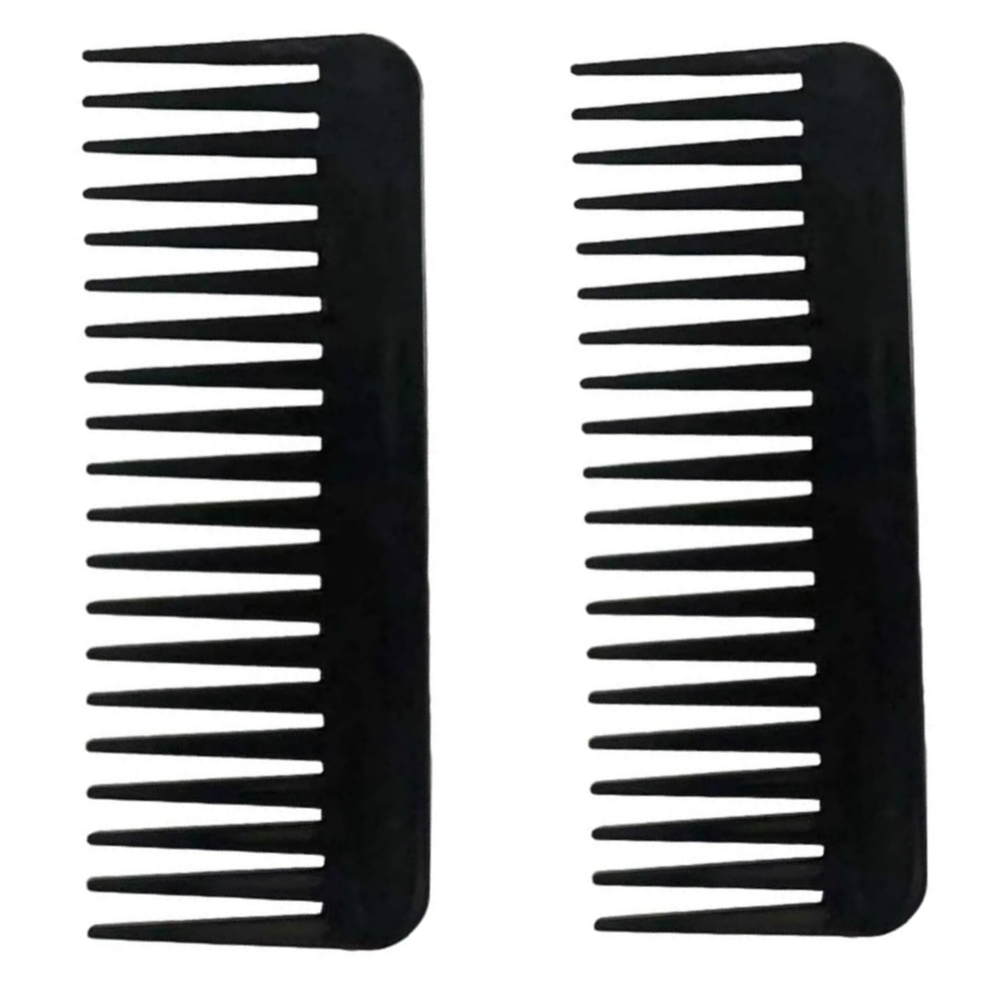 Wide Tooth Comb for Women - Detangling Hair Comb with Wide Teeth for Curly & Thick Hair (Pack of 2) - Perfect for Shower, Travel & Daily Hair Care