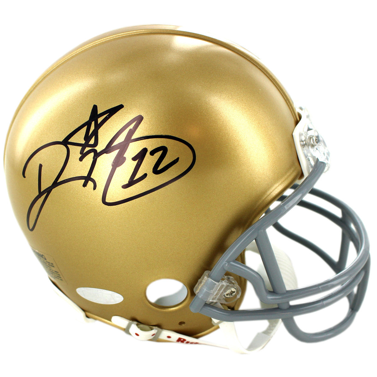 Ricky Watters Autographed Notre Dame Fighting Irish Mini Football Helmet - Authentic Collectible for Fans, Sports Memorabilia Display, Gift for Football Enthusiasts