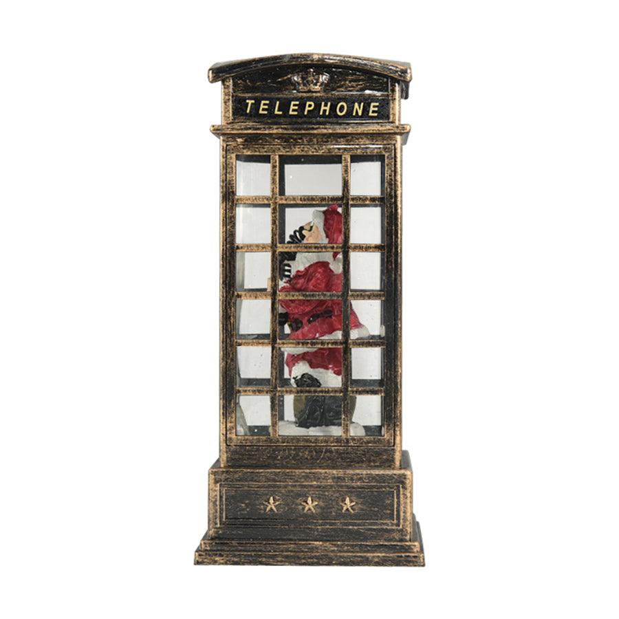 EDAI Christmas LED Spinning Decorative Telephone - Festive Holiday Home Decor for Xmas Tree, Party & Indoor Outdoor Decorations