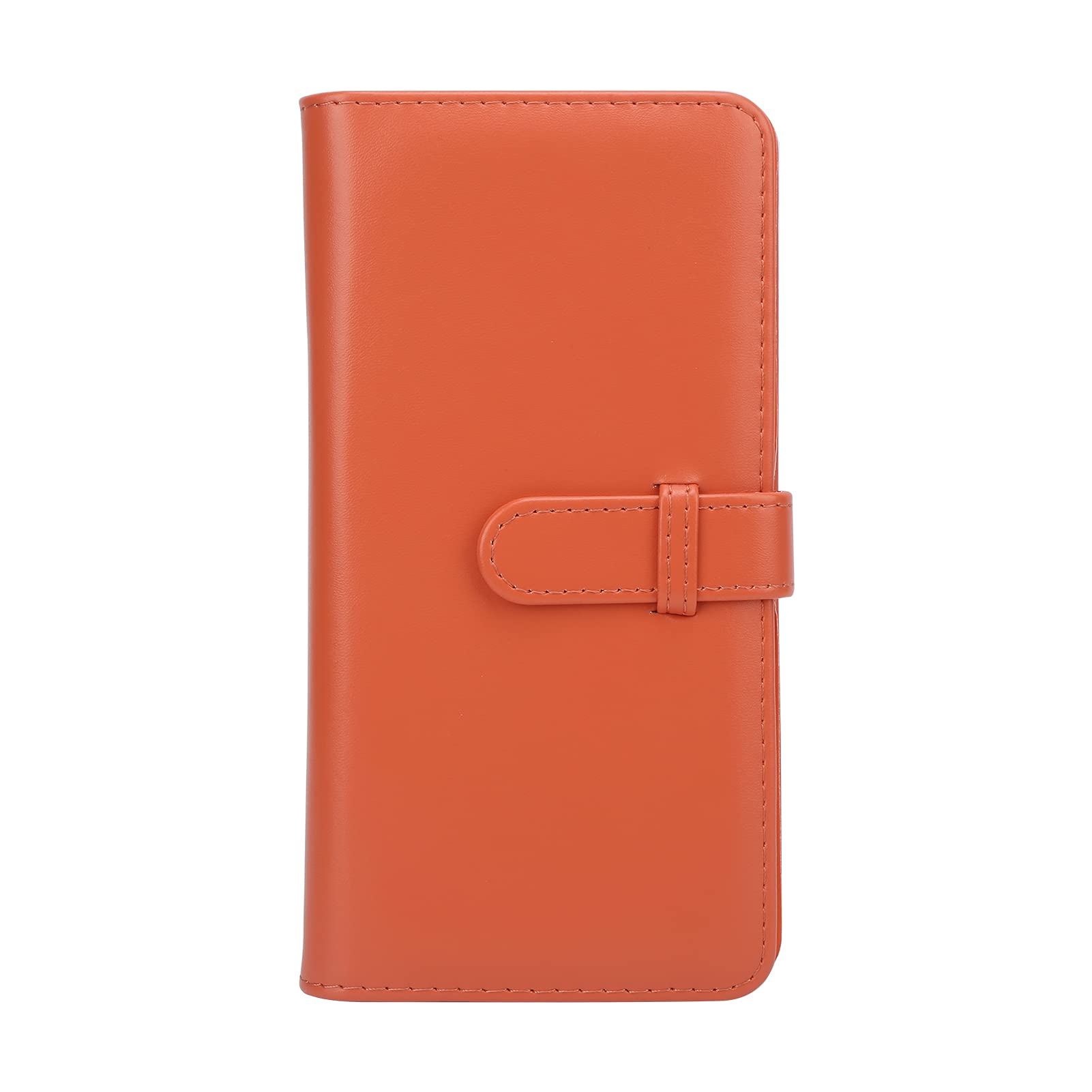 Professional 80-Page Photo Album with Delicate Buckle - Premium Scrapbook for Photographers, Videographers & Creatives - Perfect for Wedding, Travel & Family Memories (Orange) - Great for Photo Storage, Gift Giving & Creative Projects